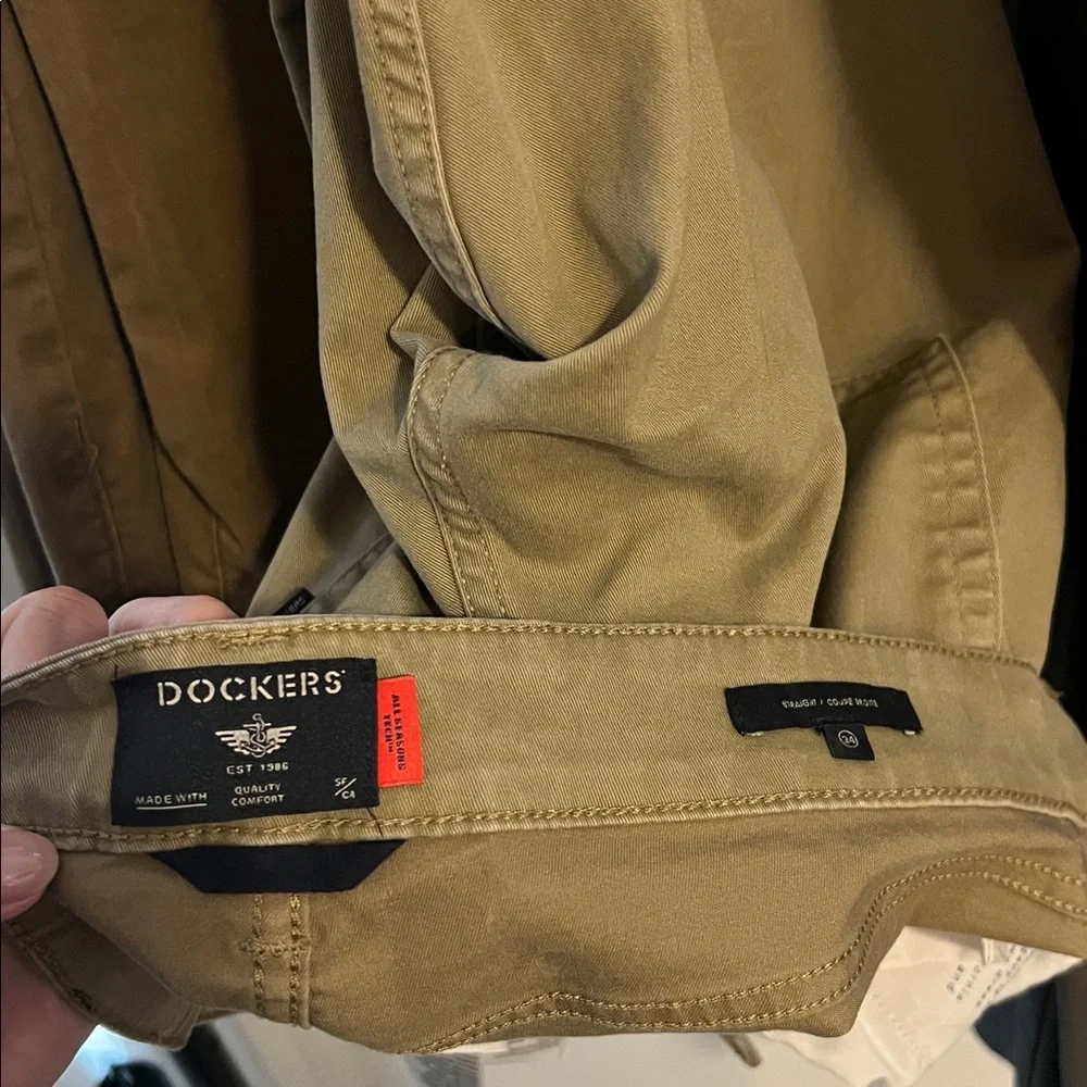 Dockers Jean Cut Khaki All Seasons Tech Mens Straight Fit Pant 34X30 - Picture 6 of 7
